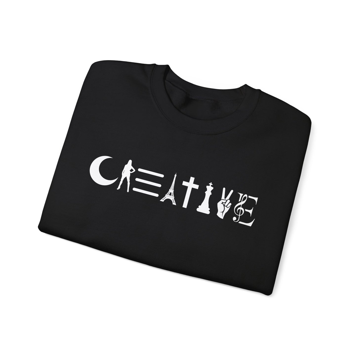 Creative Unisex Crewneck Sweatshirt - Cozy, Artistic, Gift for Artists, Creative Souls, Unique Sweatshirt
