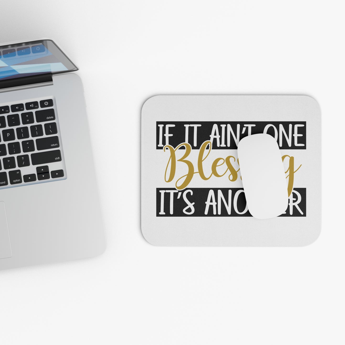 Blessings Mouse Pad, Inspirational Desk Accessory, Positive Affirmation Gift, Motivational Office Decor, Perfect for Home/Work