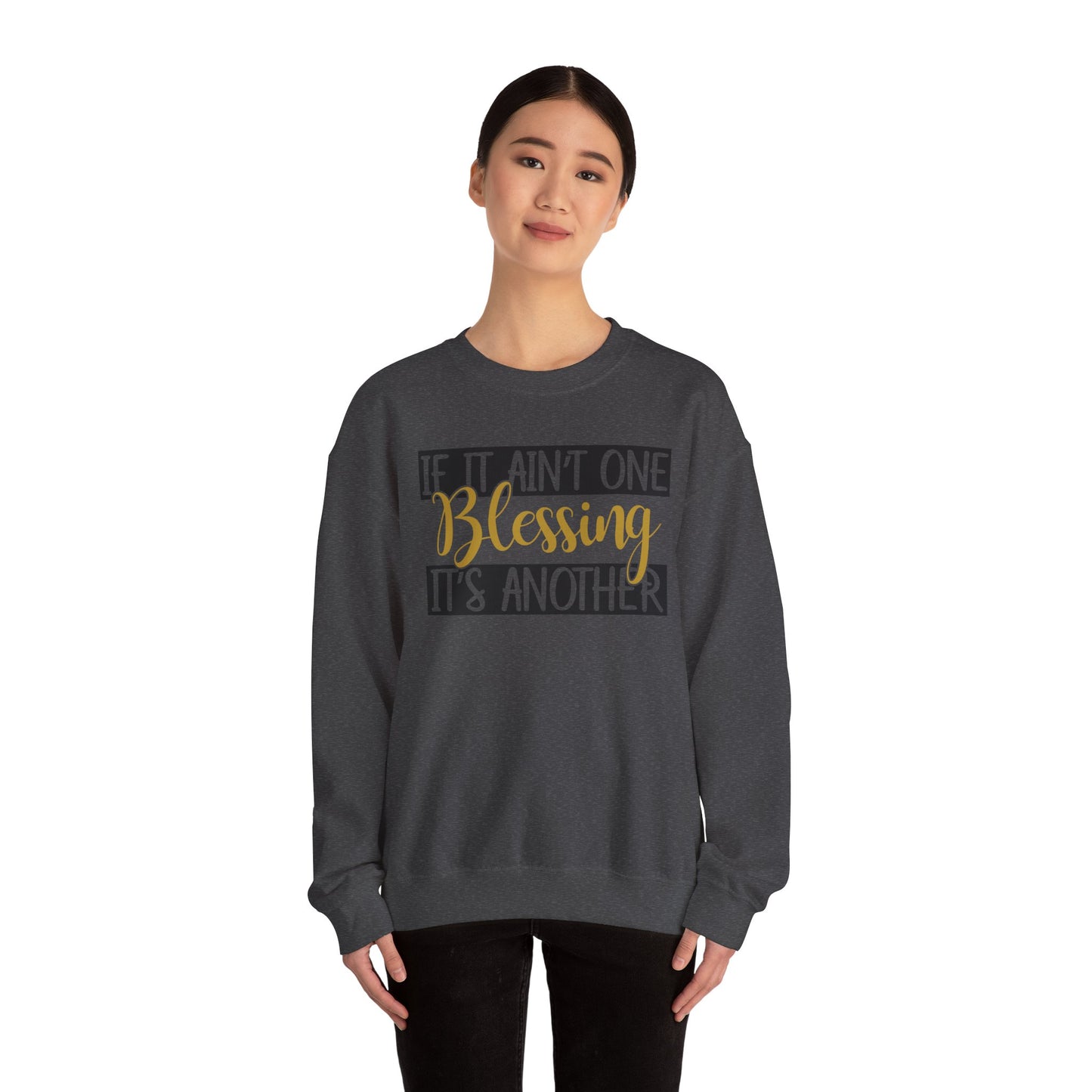 Blessings Crewneck Sweatshirt, Cozy Gift for Friends, Inspirational Apparel, Motivational Sweatshirt, Everyday Comfort Wear