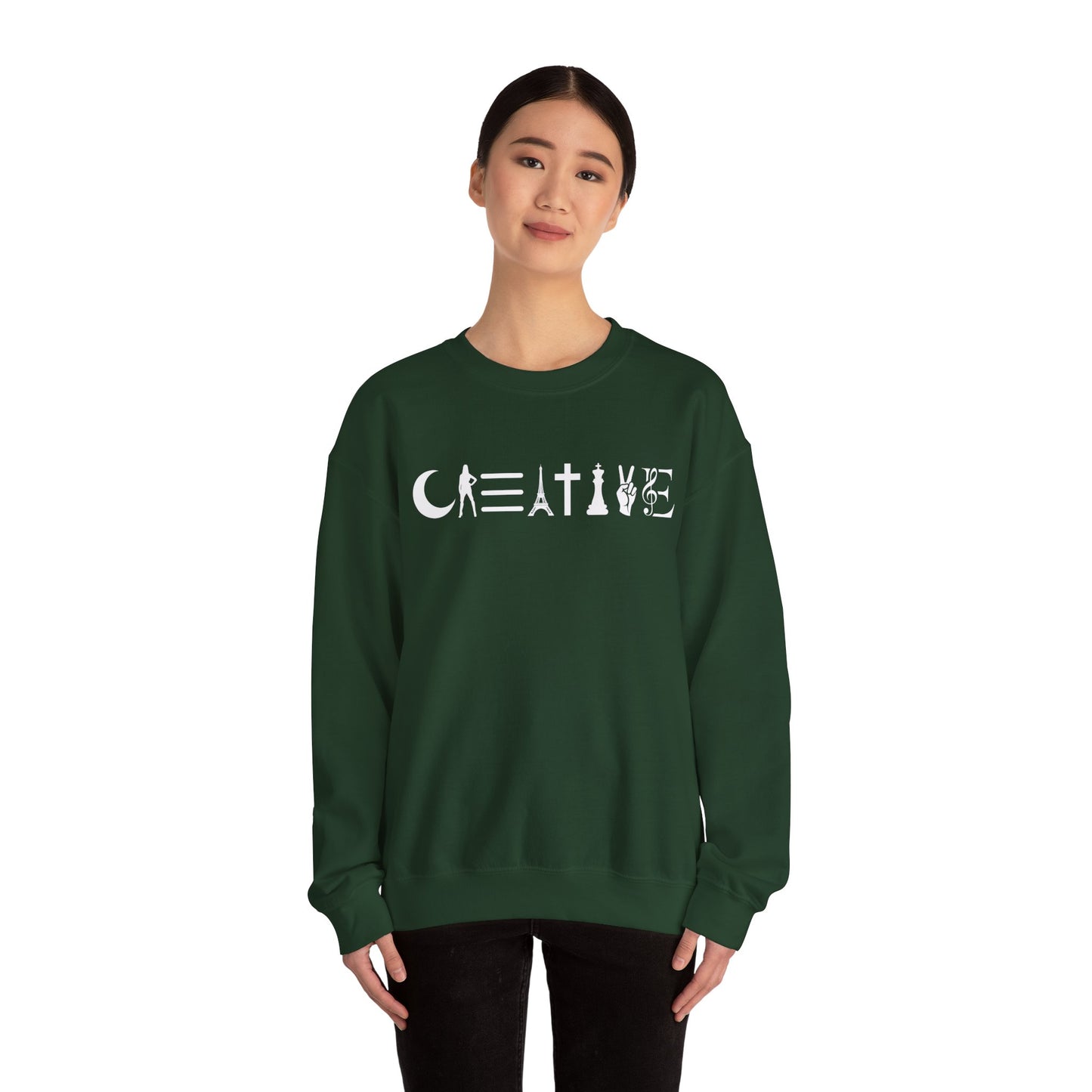 Creative Unisex Crewneck Sweatshirt - Cozy, Artistic, Gift for Artists, Creative Souls, Unique Sweatshirt