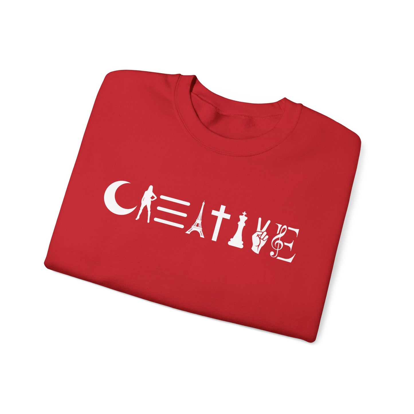 Creative Unisex Crewneck Sweatshirt - Cozy, Artistic, Gift for Artists, Creative Souls, Unique Sweatshirt