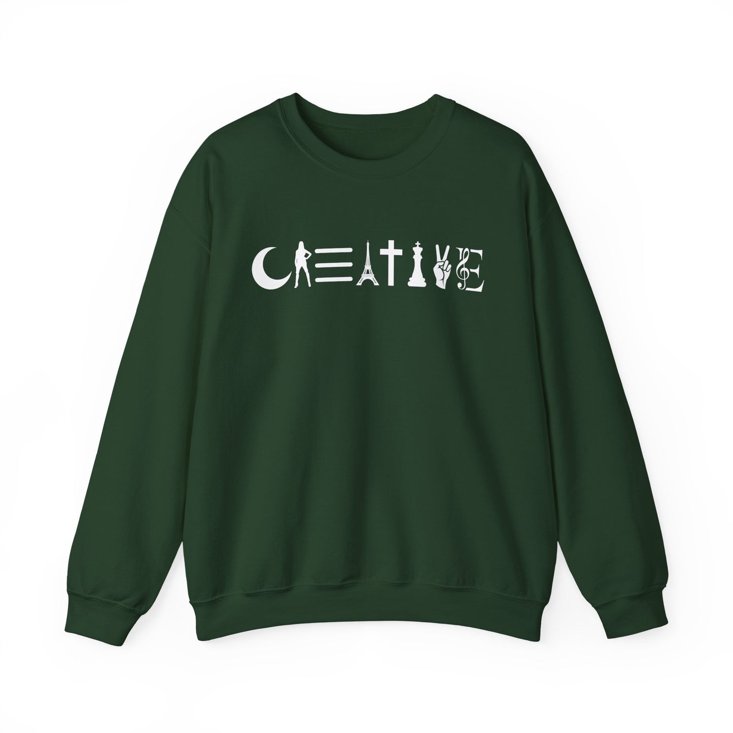 Creative Unisex Crewneck Sweatshirt - Cozy, Artistic, Gift for Artists, Creative Souls, Unique Sweatshirt