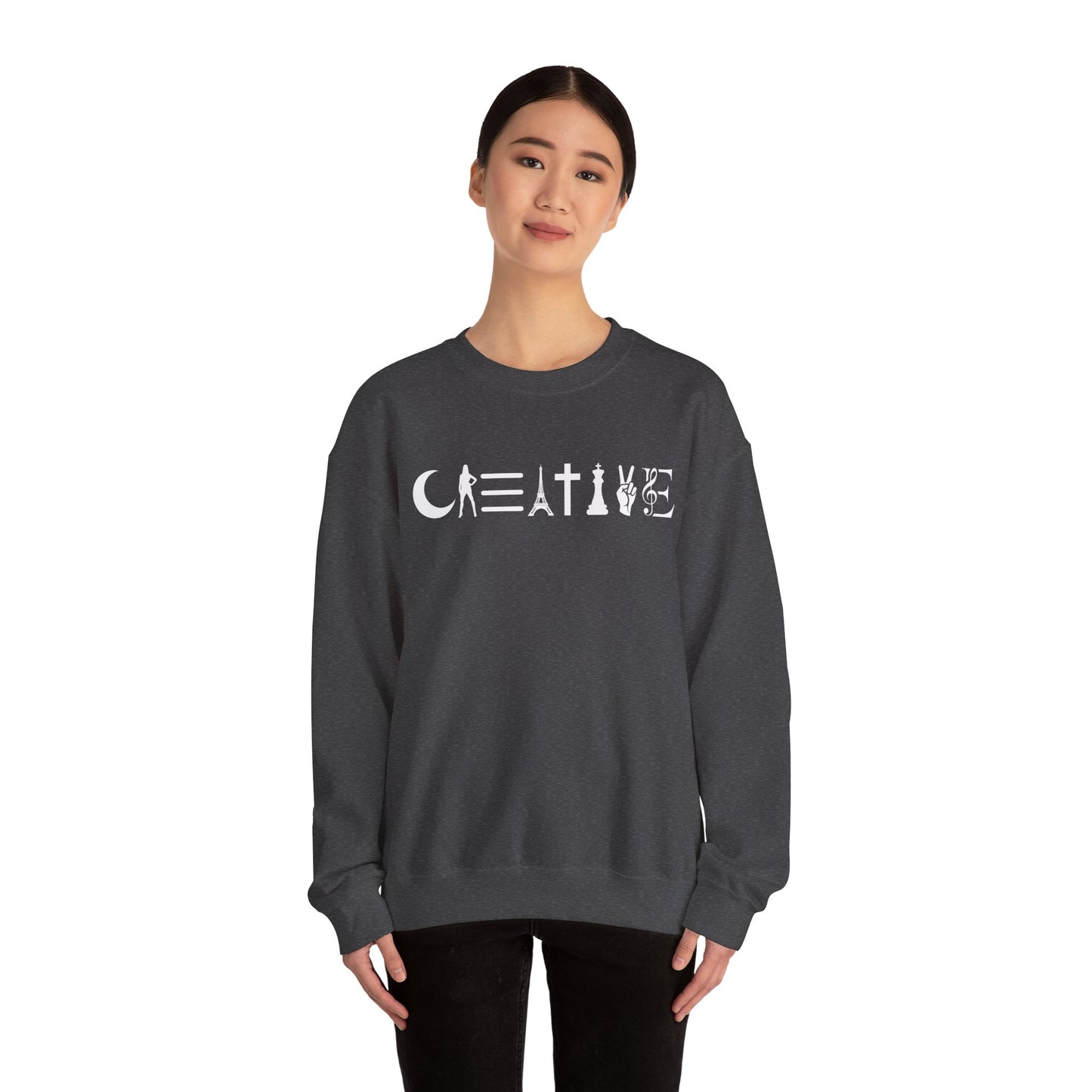 Creative Unisex Crewneck Sweatshirt - Cozy, Artistic, Gift for Artists, Creative Souls, Unique Sweatshirt