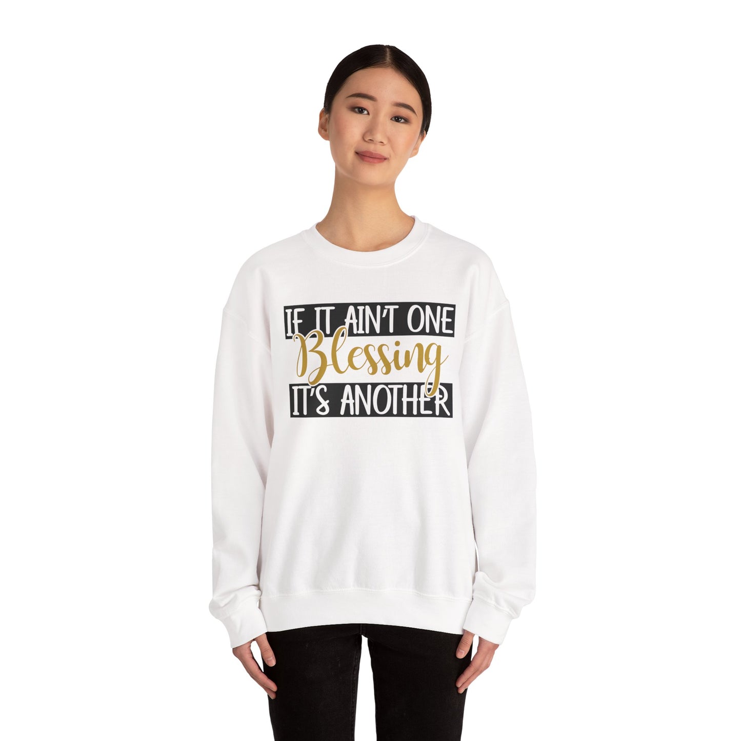 Blessings Crewneck Sweatshirt, Cozy Gift for Friends, Inspirational Apparel, Motivational Sweatshirt, Everyday Comfort Wear