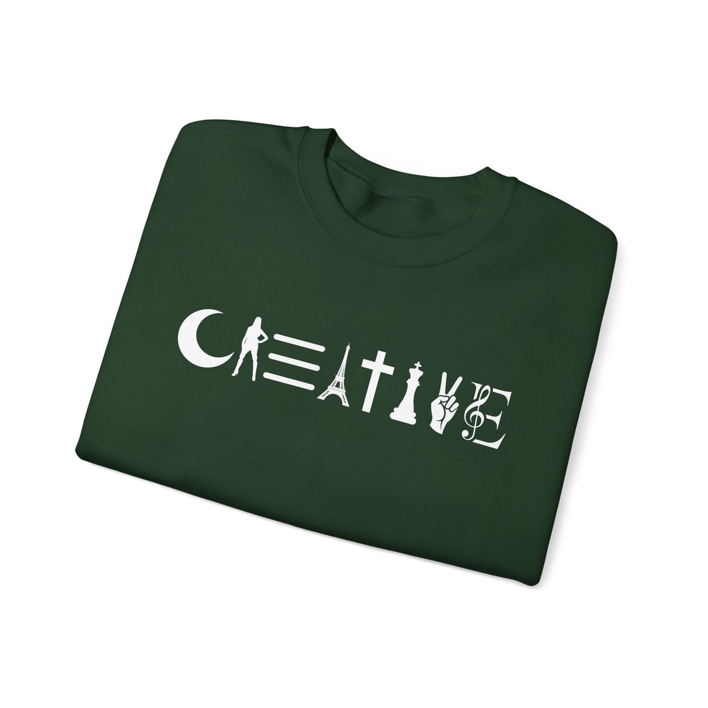 Creative Unisex Crewneck Sweatshirt - Cozy, Artistic, Gift for Artists, Creative Souls, Unique Sweatshirt