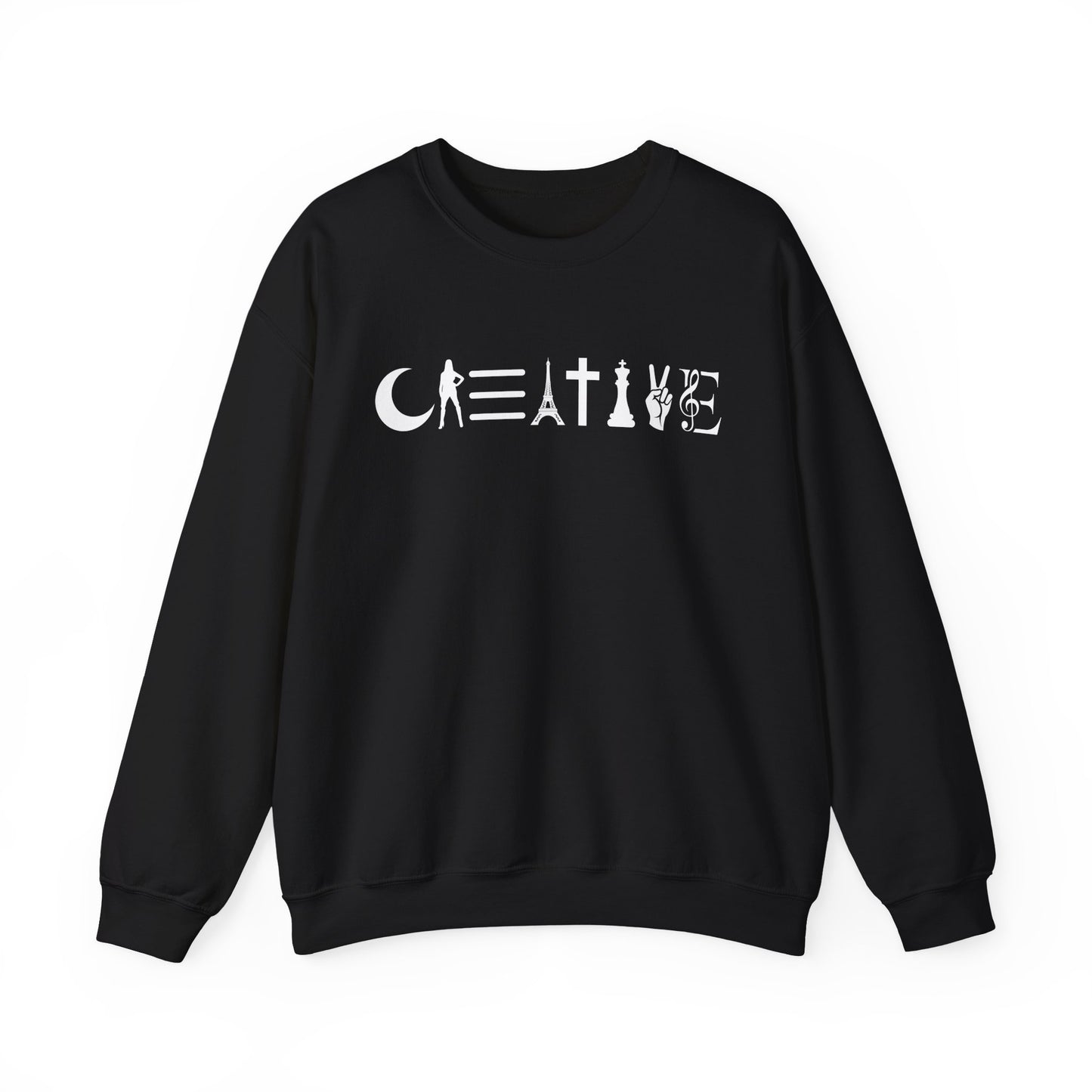 Creative Unisex Crewneck Sweatshirt - Cozy, Artistic, Gift for Artists, Creative Souls, Unique Sweatshirt