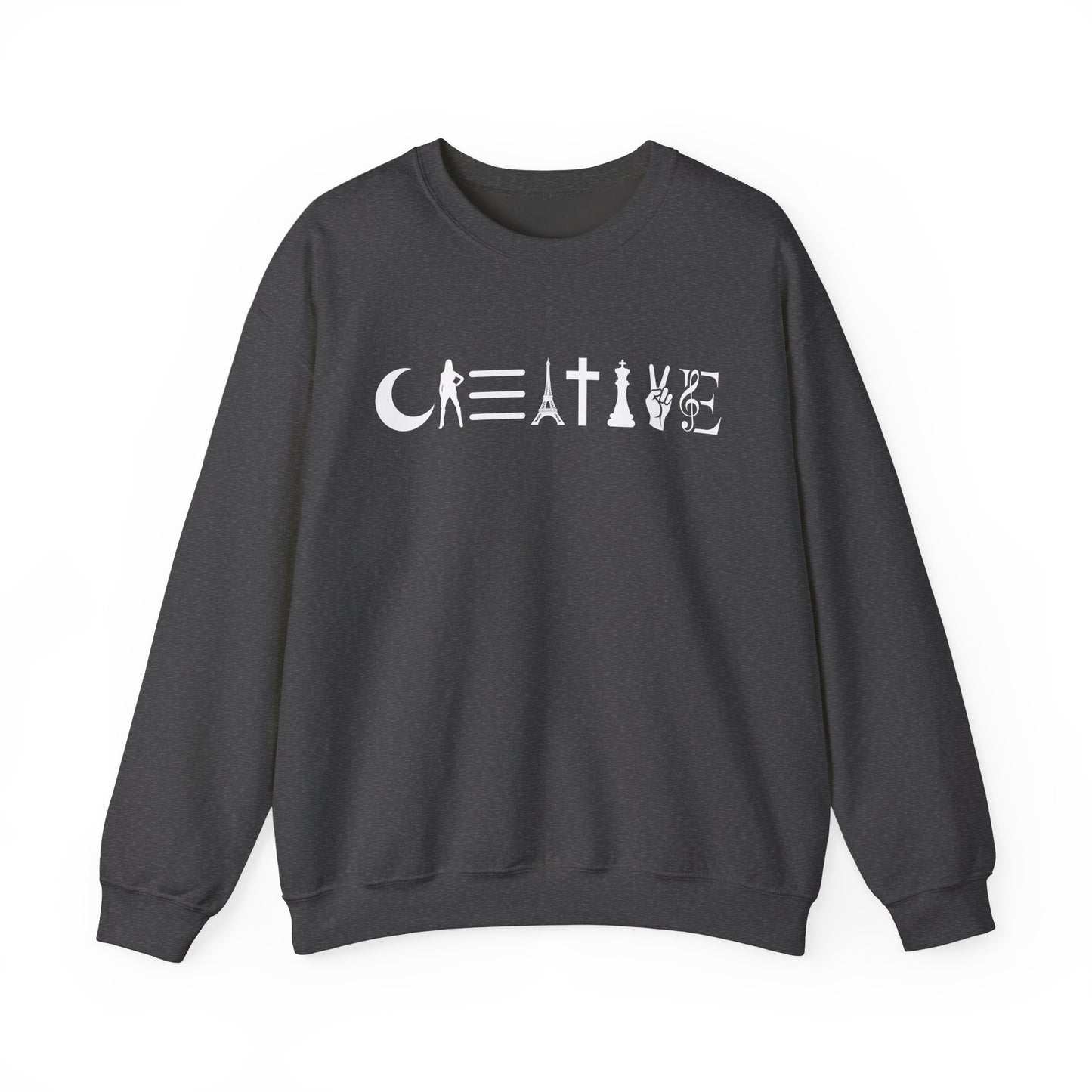 Creative Unisex Crewneck Sweatshirt - Cozy, Artistic, Gift for Artists, Creative Souls, Unique Sweatshirt
