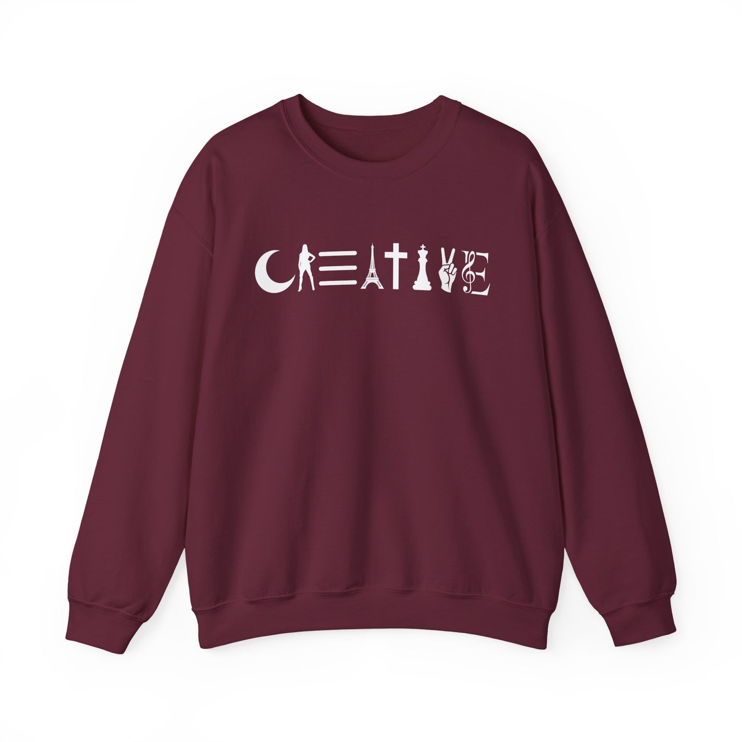 Creative Unisex Crewneck Sweatshirt - Cozy, Artistic, Gift for Artists, Creative Souls, Unique Sweatshirt