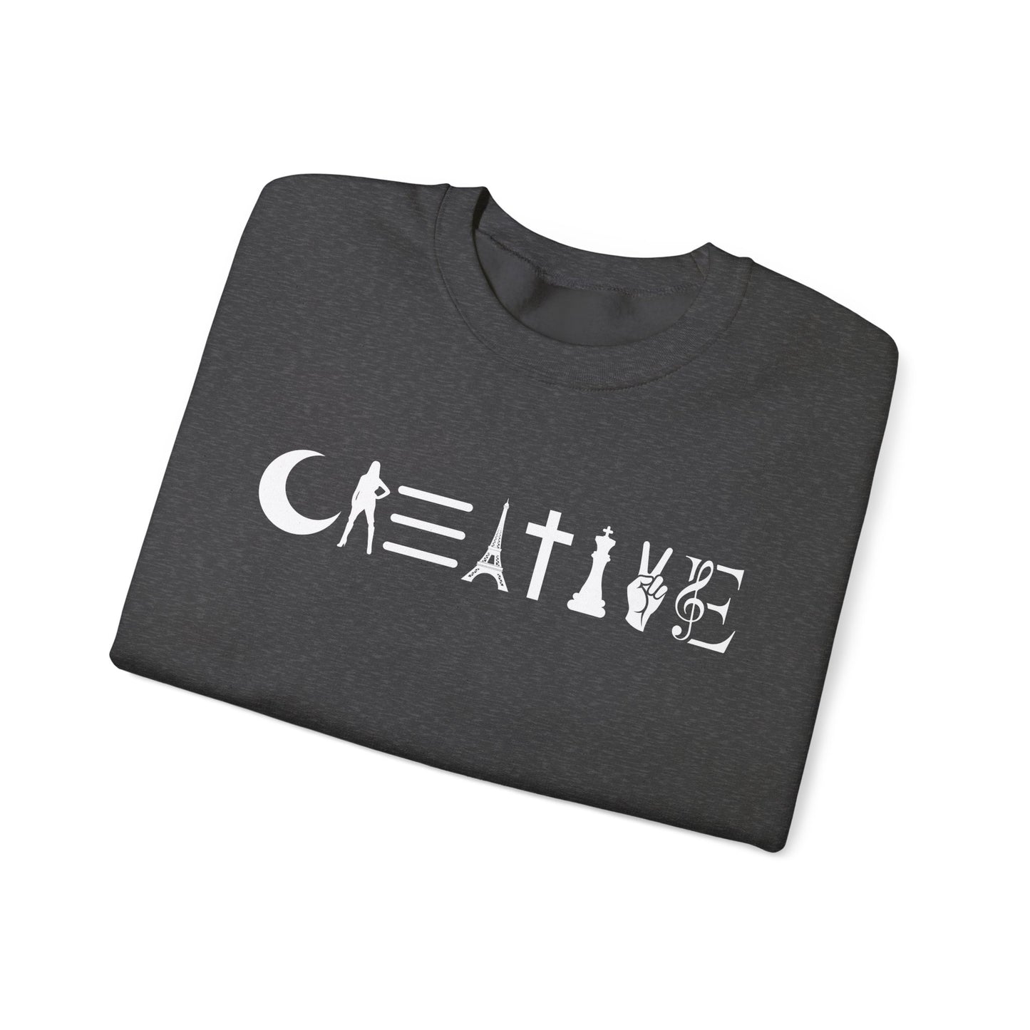 Creative Unisex Crewneck Sweatshirt - Cozy, Artistic, Gift for Artists, Creative Souls, Unique Sweatshirt