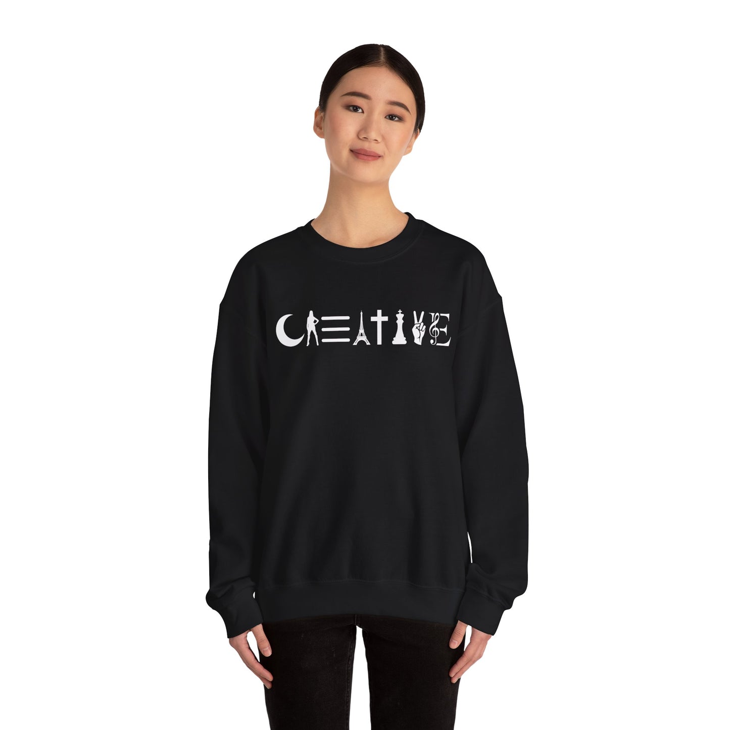 Creative Unisex Crewneck Sweatshirt - Cozy, Artistic, Gift for Artists, Creative Souls, Unique Sweatshirt