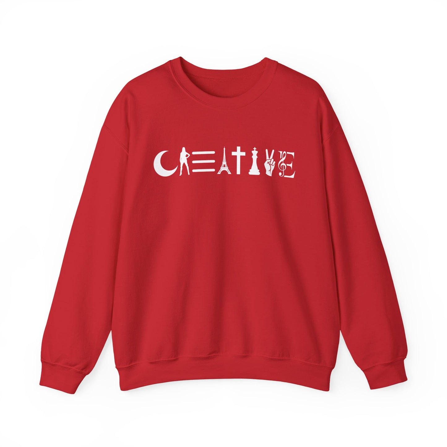 Creative Unisex Crewneck Sweatshirt - Cozy, Artistic, Gift for Artists, Creative Souls, Unique Sweatshirt