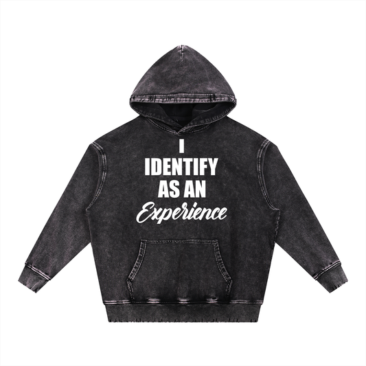 Experience Snow Wash Hand-Frayed Heavyweight  Hoodie