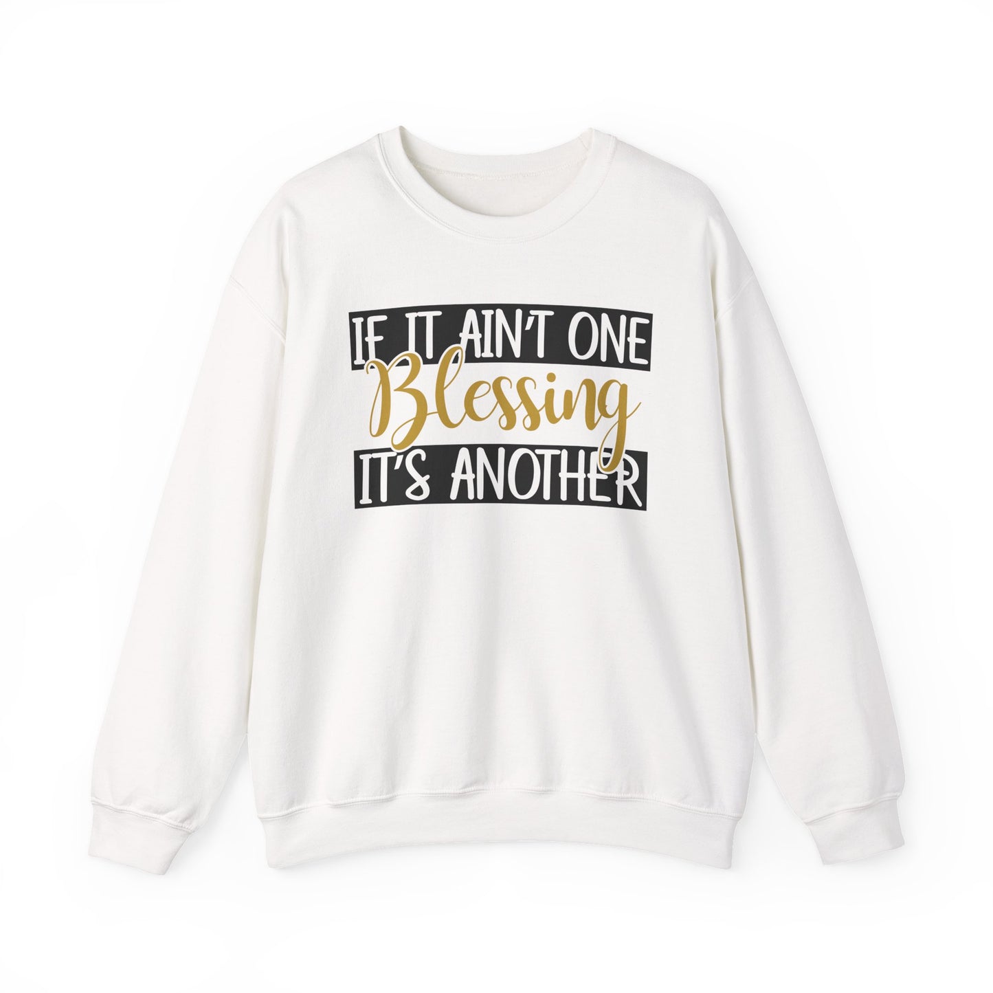 Blessings Crewneck Sweatshirt, Cozy Gift for Friends, Inspirational Apparel, Motivational Sweatshirt, Everyday Comfort Wear
