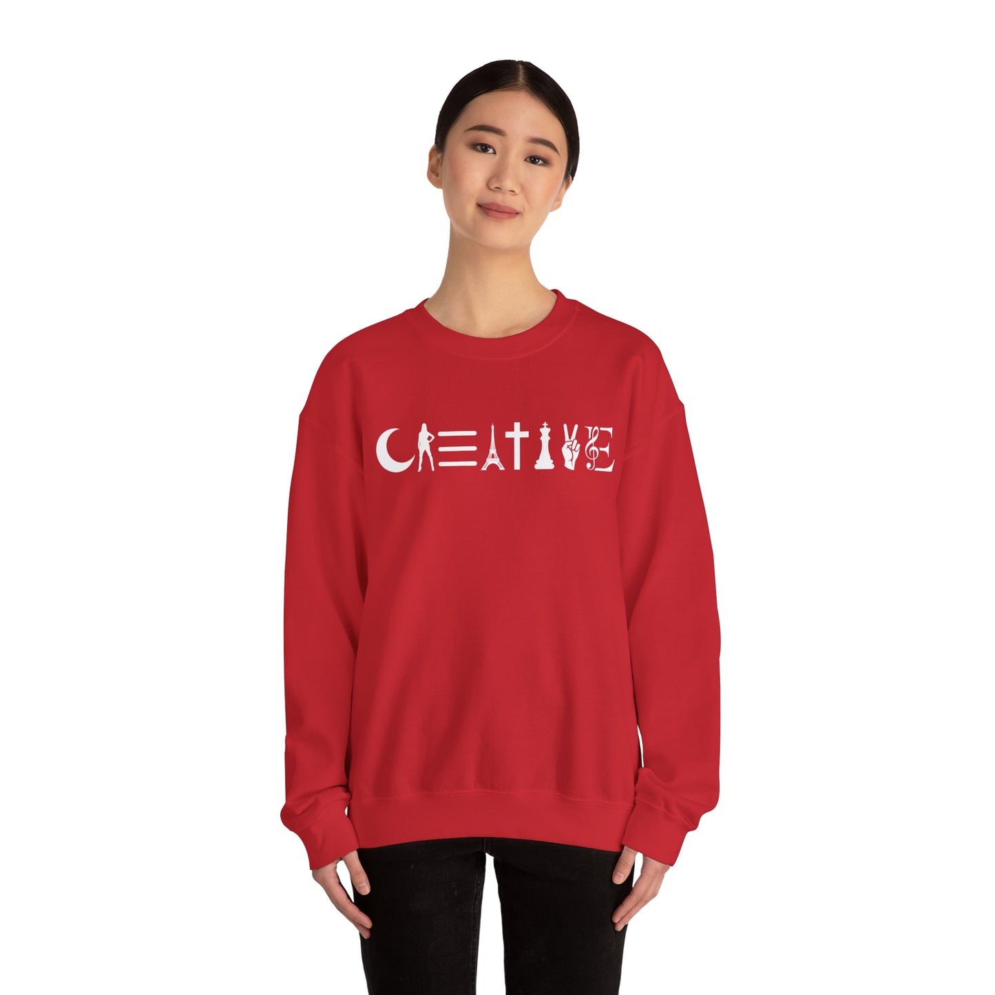 Creative Unisex Crewneck Sweatshirt - Cozy, Artistic, Gift for Artists, Creative Souls, Unique Sweatshirt