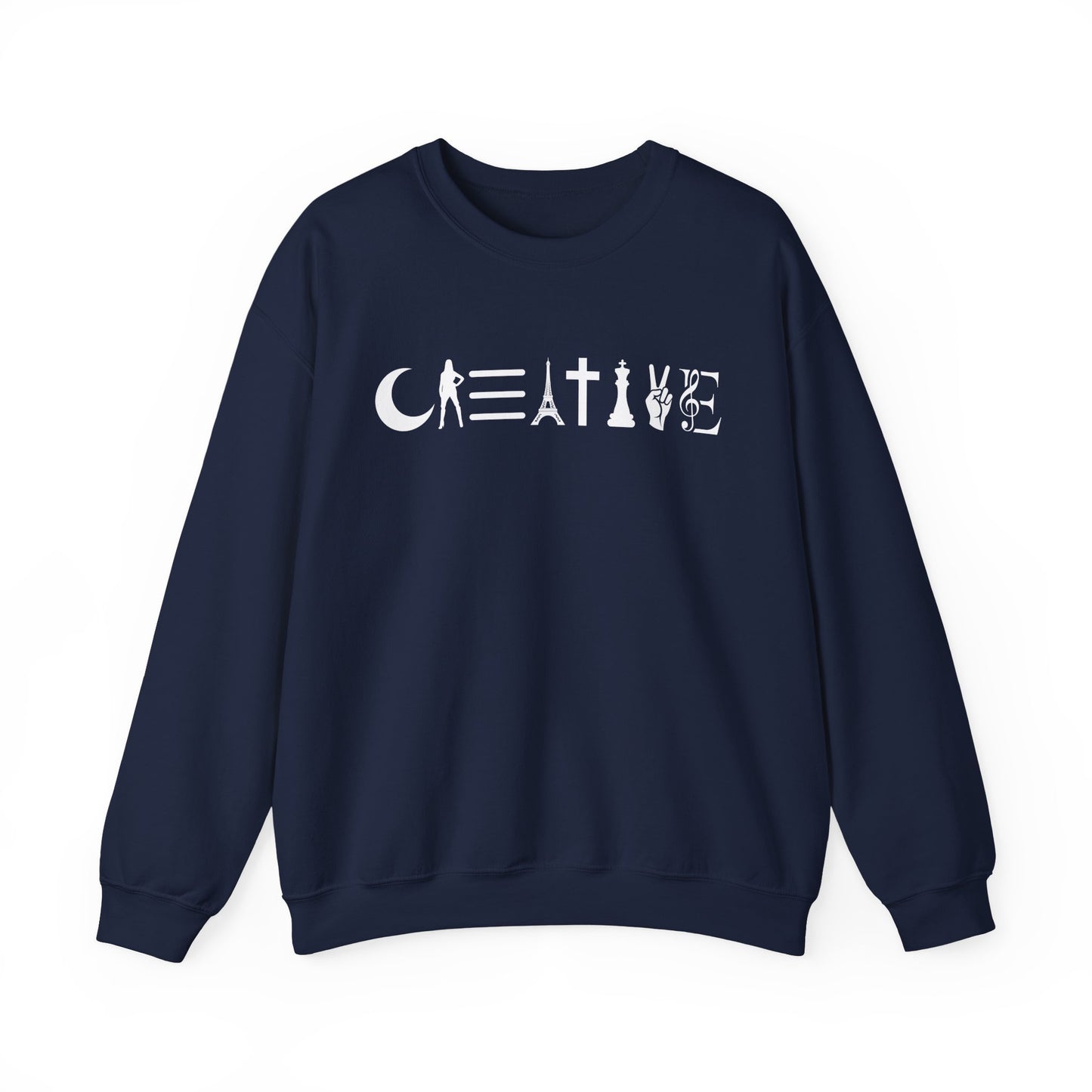 Creative Unisex Crewneck Sweatshirt - Cozy, Artistic, Gift for Artists, Creative Souls, Unique Sweatshirt