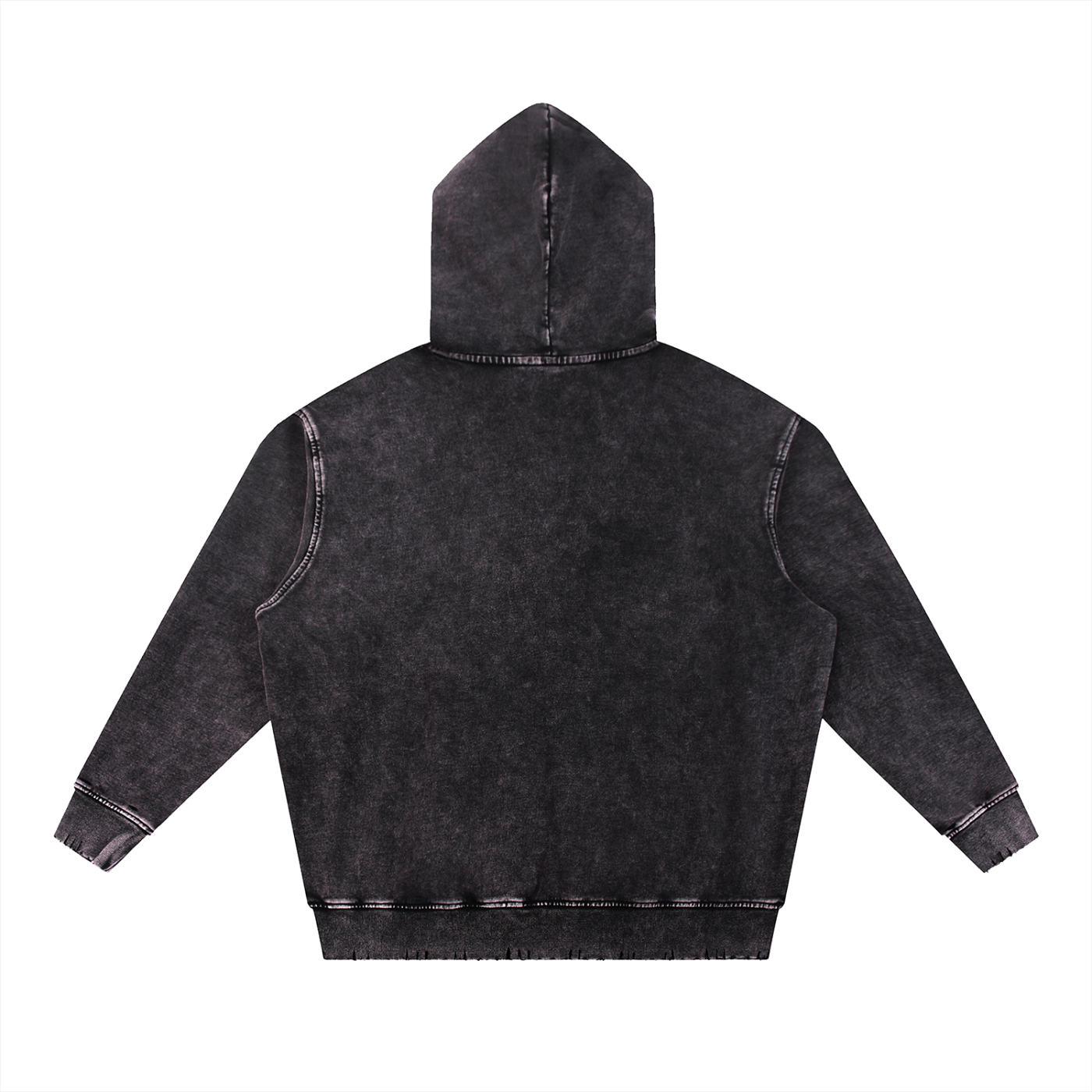Experience Snow Wash Hand-Frayed Heavyweight  Hoodie