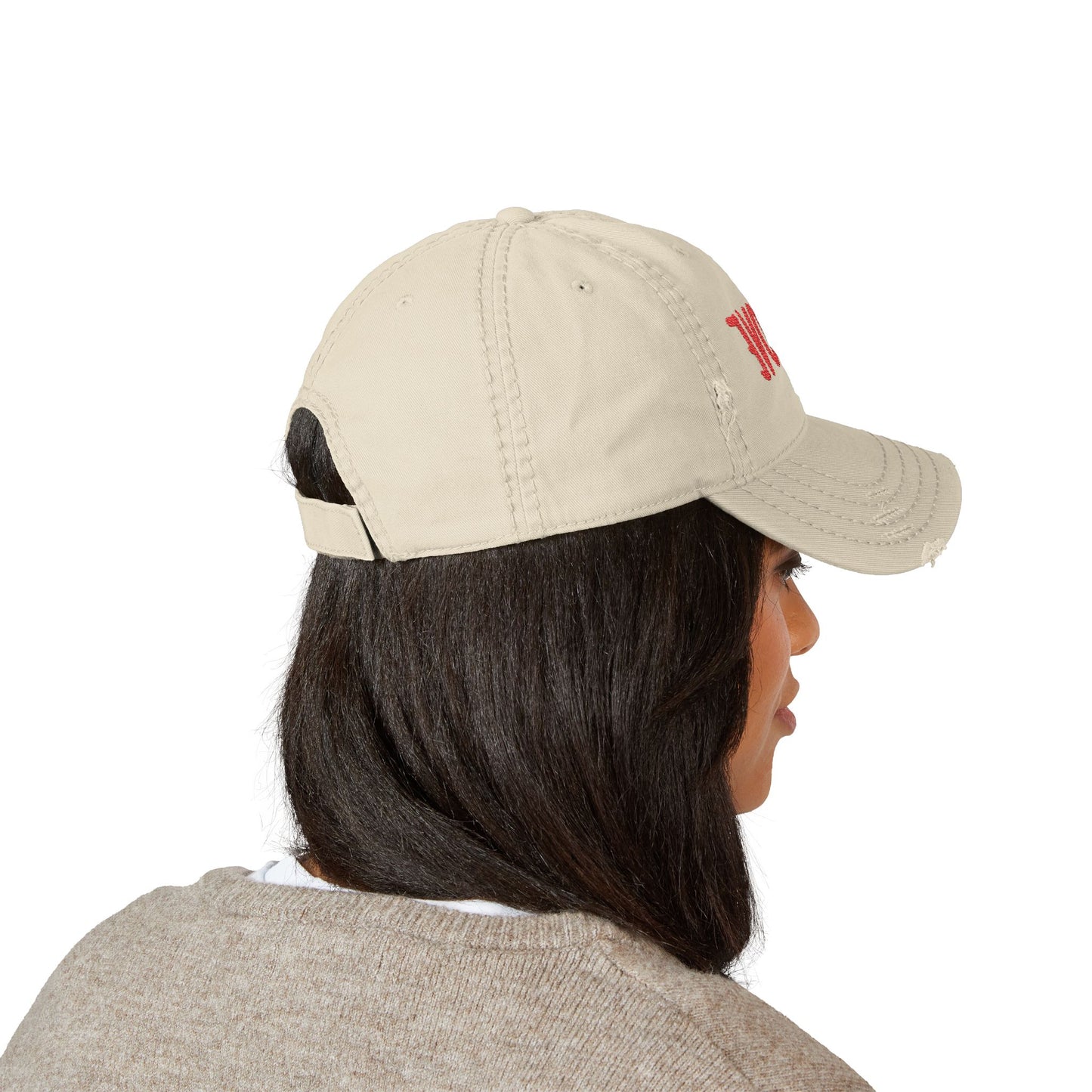Distressed Evolve Dad Hat -