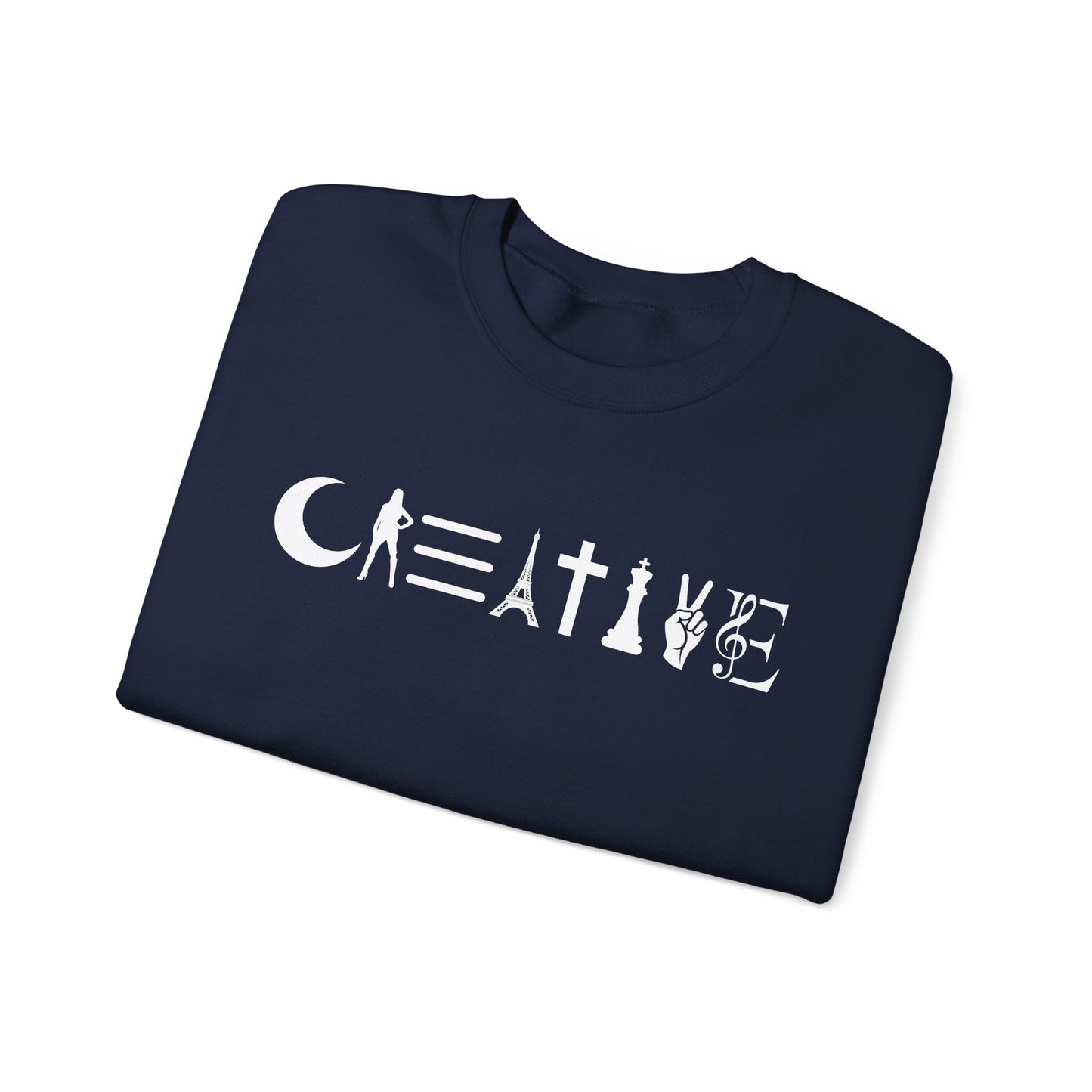 Creative Unisex Crewneck Sweatshirt - Cozy, Artistic, Gift for Artists, Creative Souls, Unique Sweatshirt