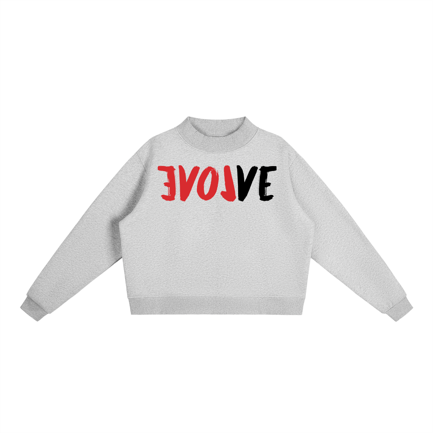 Evolve Essential Fleece Mock-Neck Crew Sweatshirt