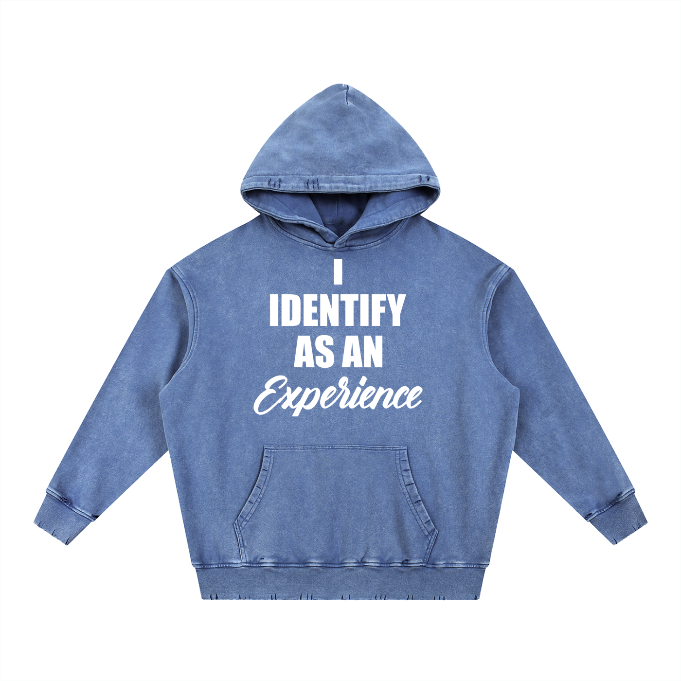Experience Snow Wash Hand-Frayed Heavyweight  Hoodie