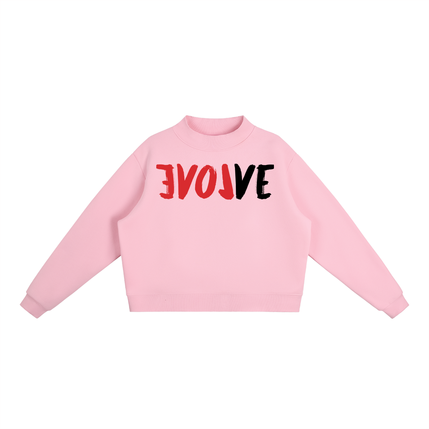 Evolve Essential Fleece Mock-Neck Crew Sweatshirt