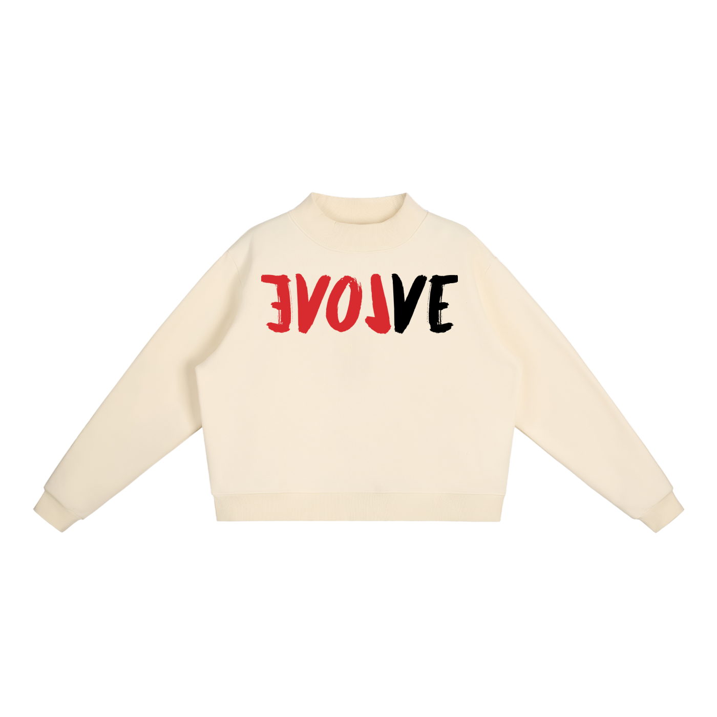 Evolve Essential Fleece Mock-Neck Crew Sweatshirt