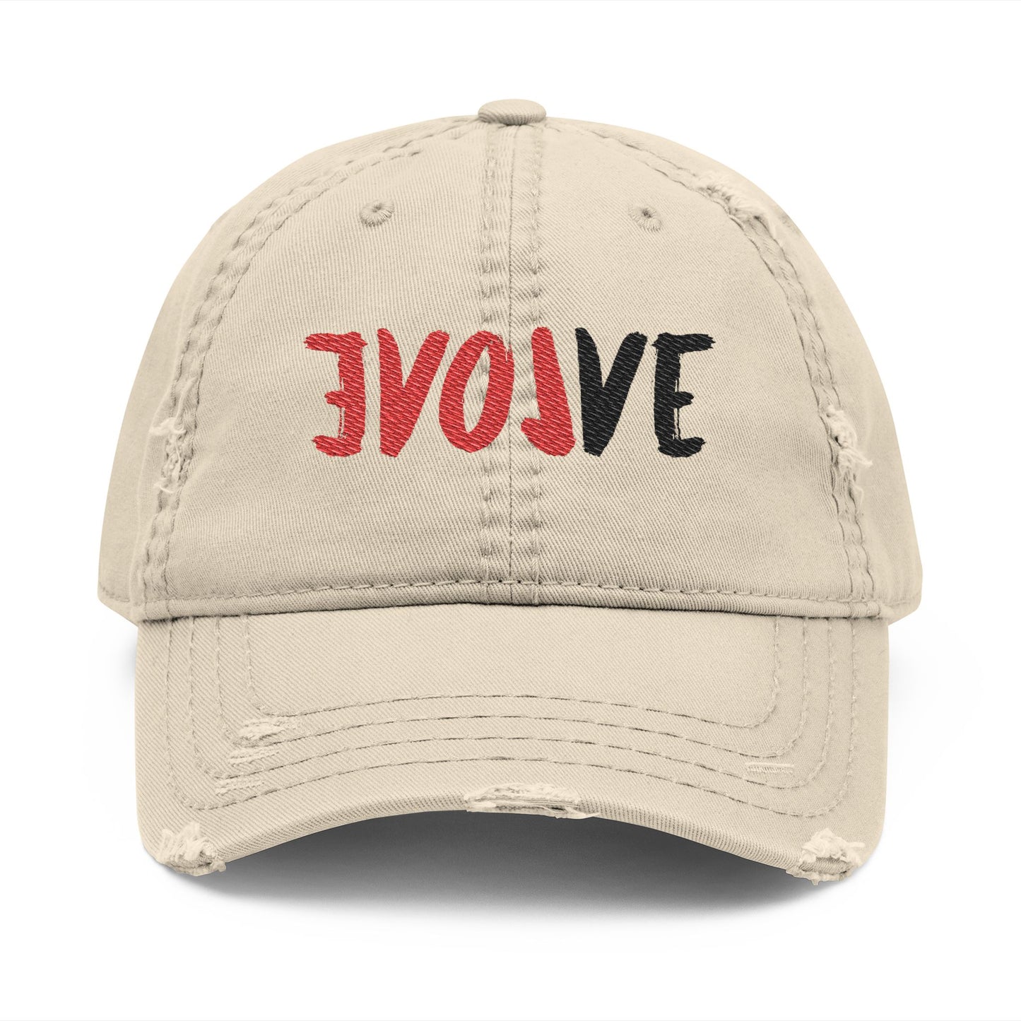 Distressed Evolve Dad Hat -