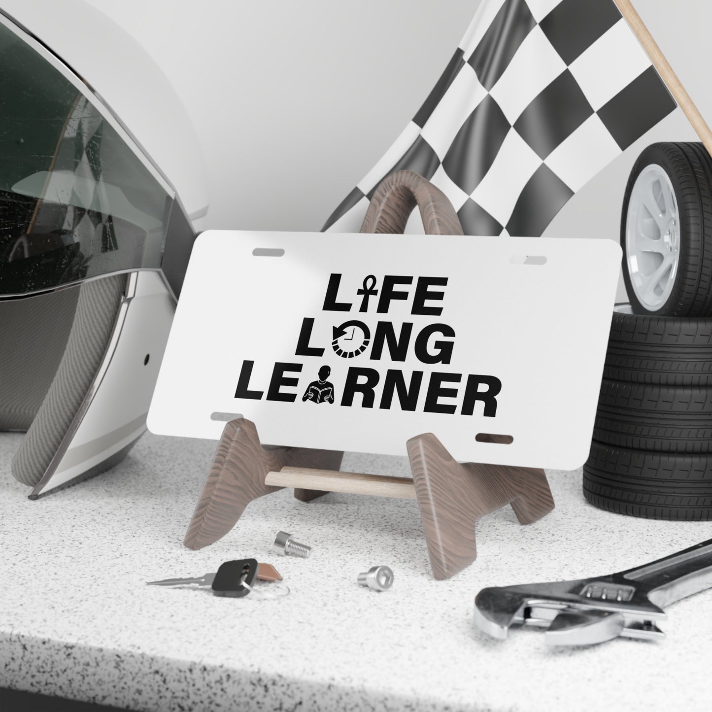 Life Long Learner Car Tag,