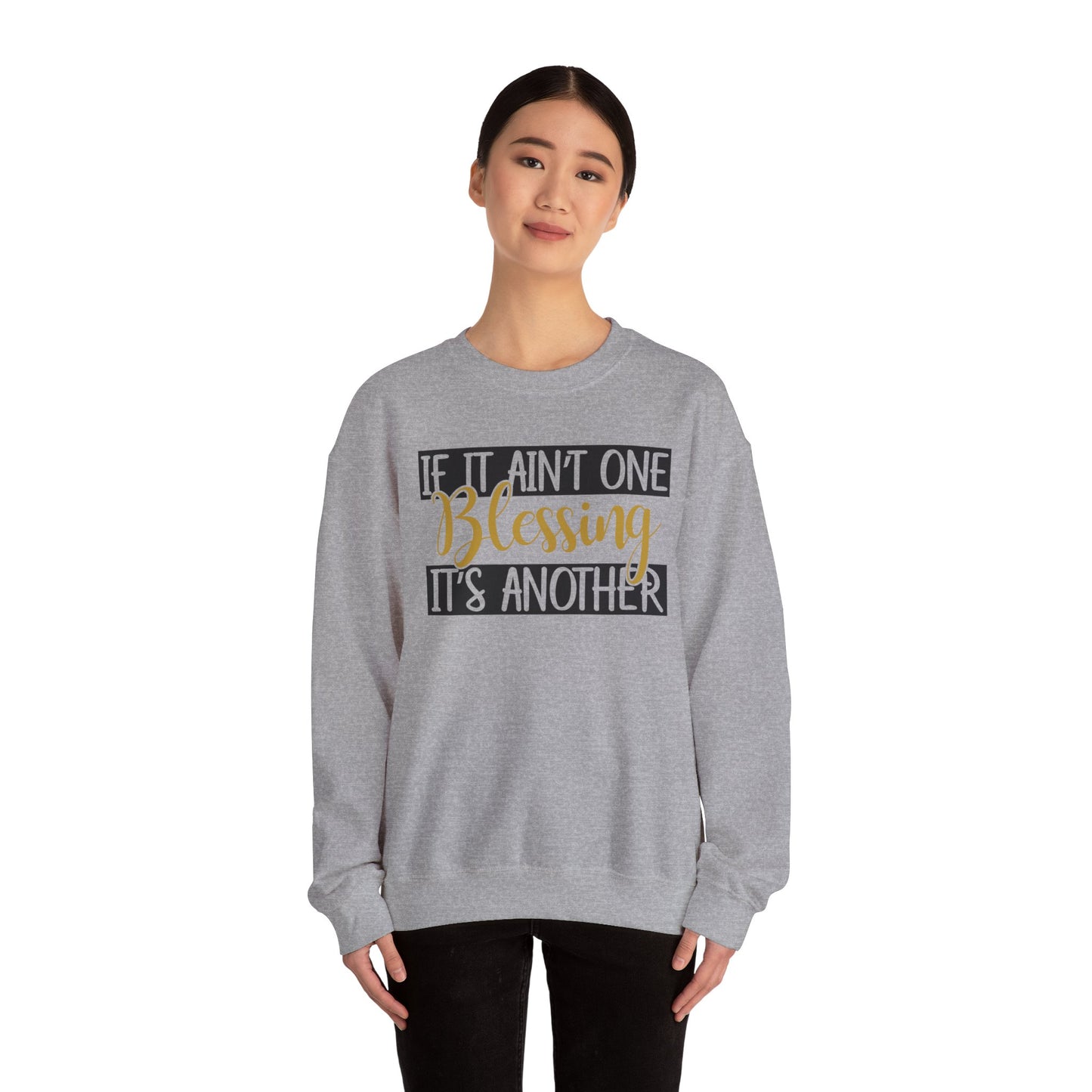 Blessings Crewneck Sweatshirt, Cozy Gift for Friends, Inspirational Apparel, Motivational Sweatshirt, Everyday Comfort Wear