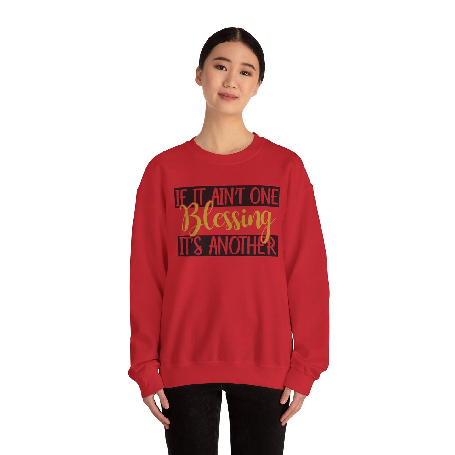 Blessings Crewneck Sweatshirt, Cozy Gift for Friends, Inspirational Apparel, Motivational Sweatshirt, Everyday Comfort Wear