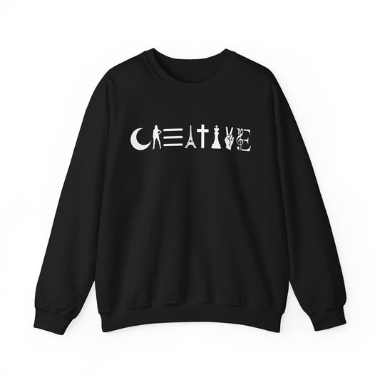 Creative Unisex Crewneck Sweatshirt - Cozy, Artistic, Gift for Artists, Creative Souls, Unique Sweatshirt