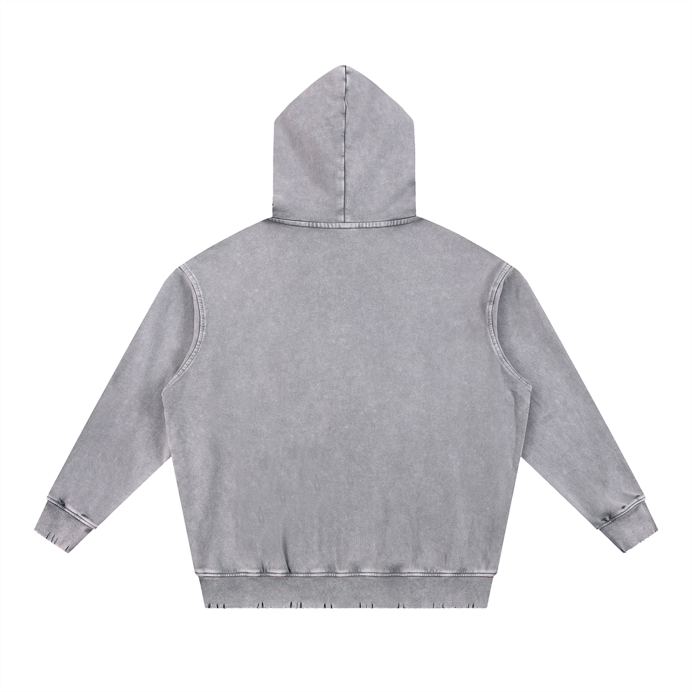 CREATIVE Snow Wash Hand-Frayed Heavyweight  Hoodie