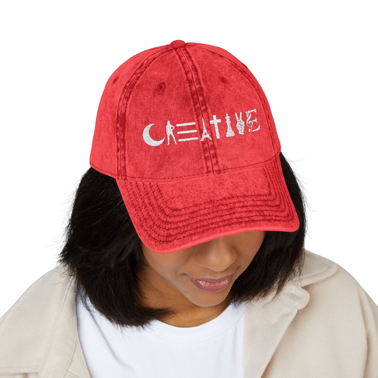 Vintage Embroidered Creative Cap,