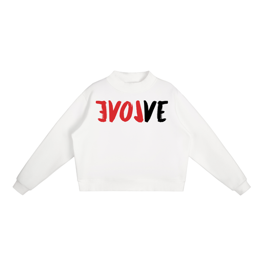 Evolve Essential Fleece Mock-Neck Crew Sweatshirt