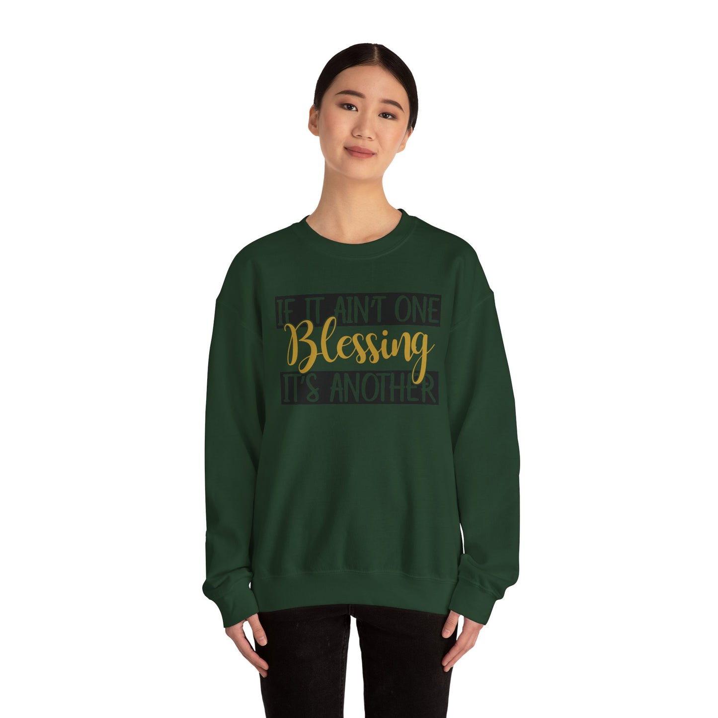 Blessings Crewneck Sweatshirt, Cozy Gift for Friends, Inspirational Apparel, Motivational Sweatshirt, Everyday Comfort Wear