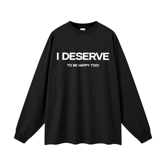Happiness Oversized Long Sleeve T-Shirt