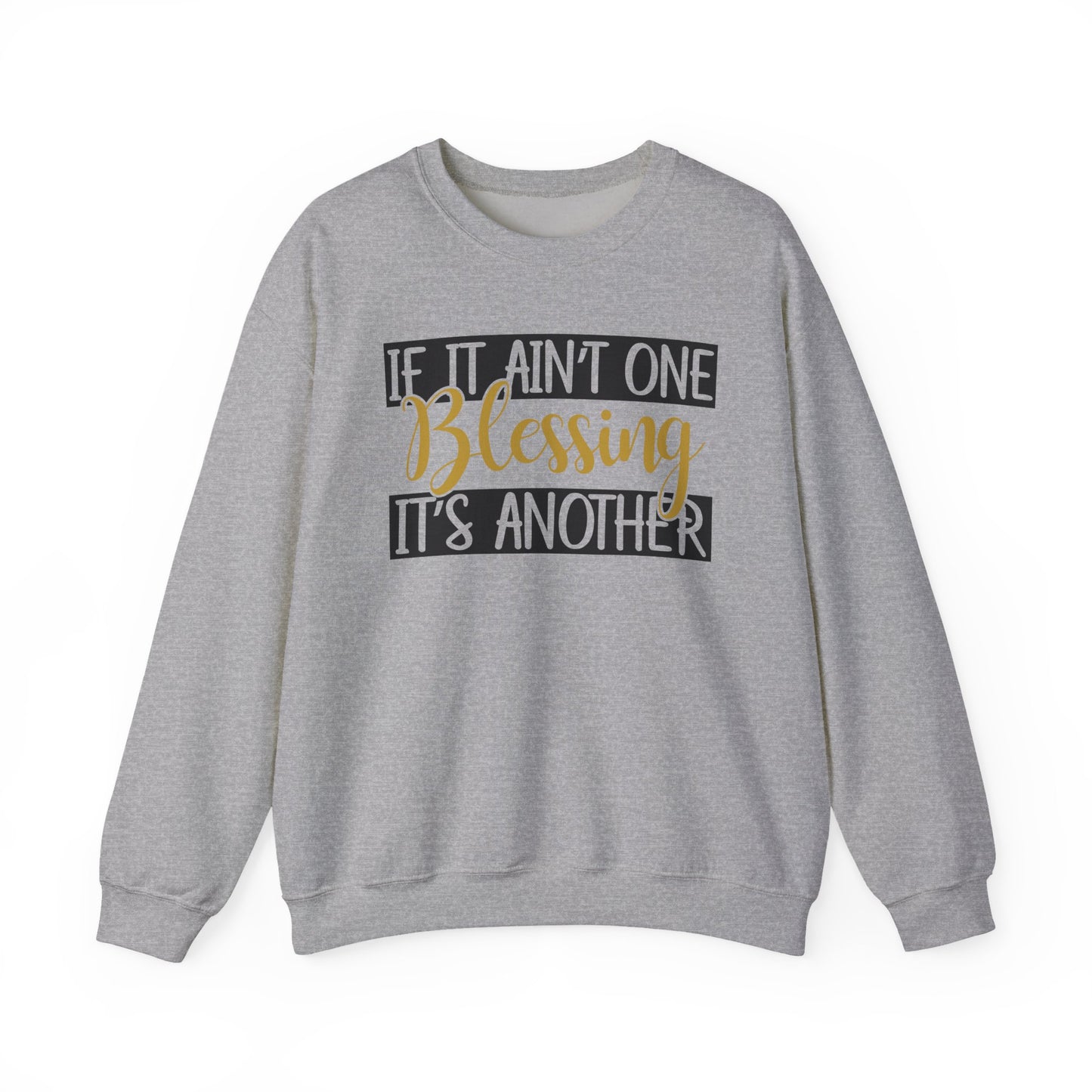 Blessings Crewneck Sweatshirt, Cozy Gift for Friends, Inspirational Apparel, Motivational Sweatshirt, Everyday Comfort Wear