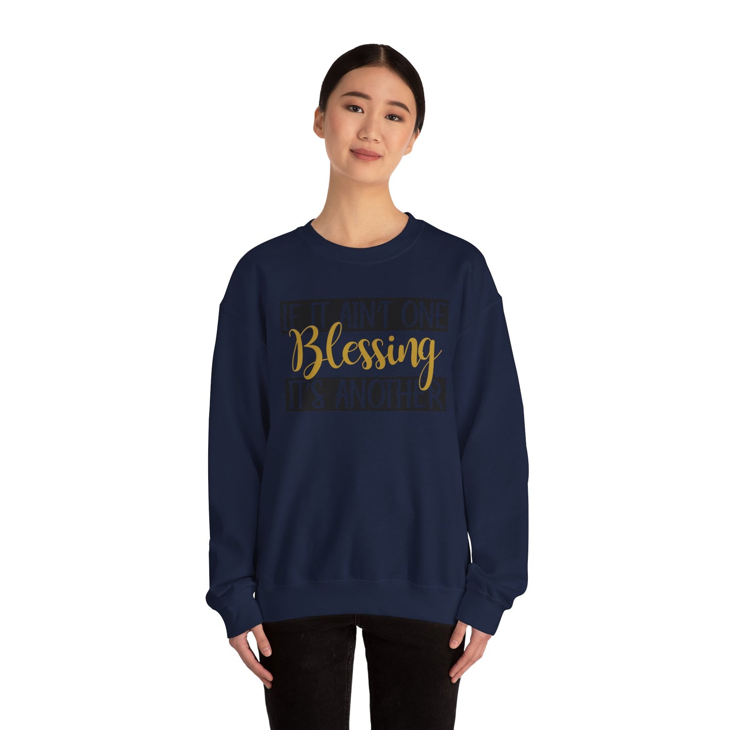 Blessings Crewneck Sweatshirt, Cozy Gift for Friends, Inspirational Apparel, Motivational Sweatshirt, Everyday Comfort Wear