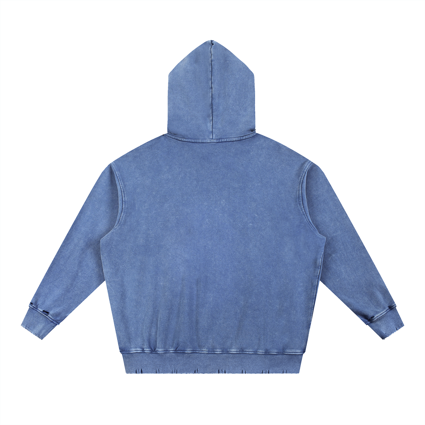 EVOLVE Snow Wash Hand-Frayed Heavyweight  Hoodie