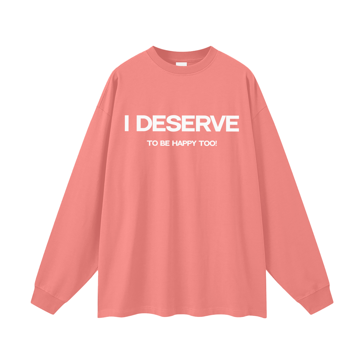 Happiness Oversized Long Sleeve T-Shirt