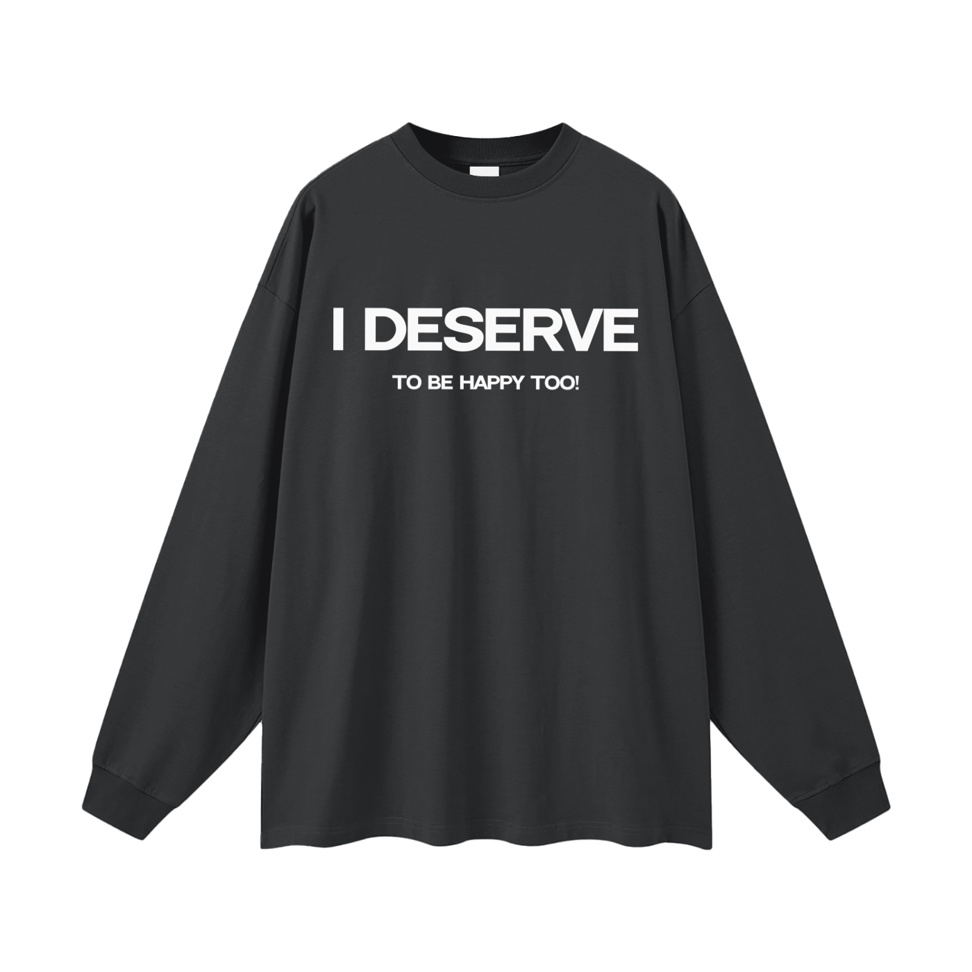 Happiness Oversized Long Sleeve T-Shirt