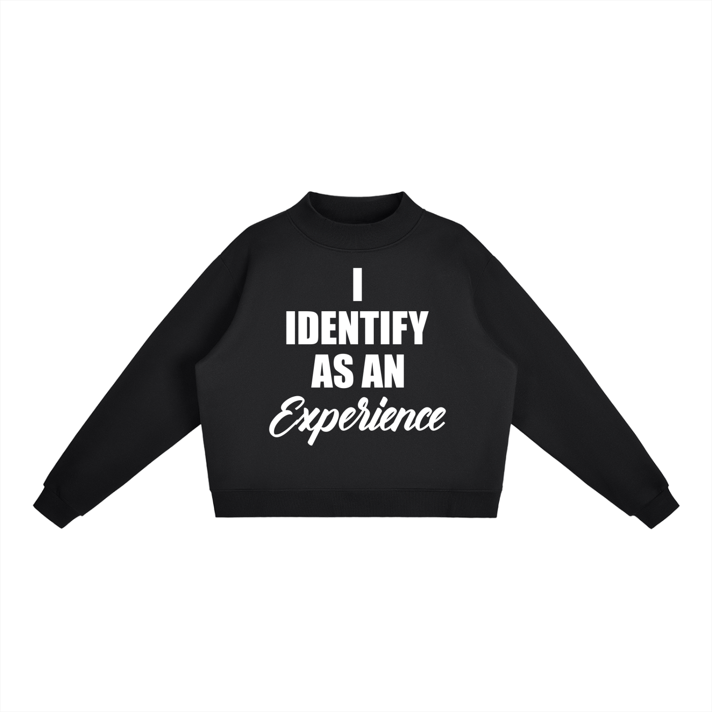 Experience Essential Fleece Mock-Neck Crew Sweatshirt