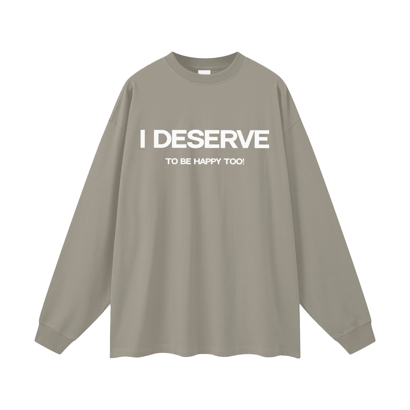 Happiness Oversized Long Sleeve T-Shirt