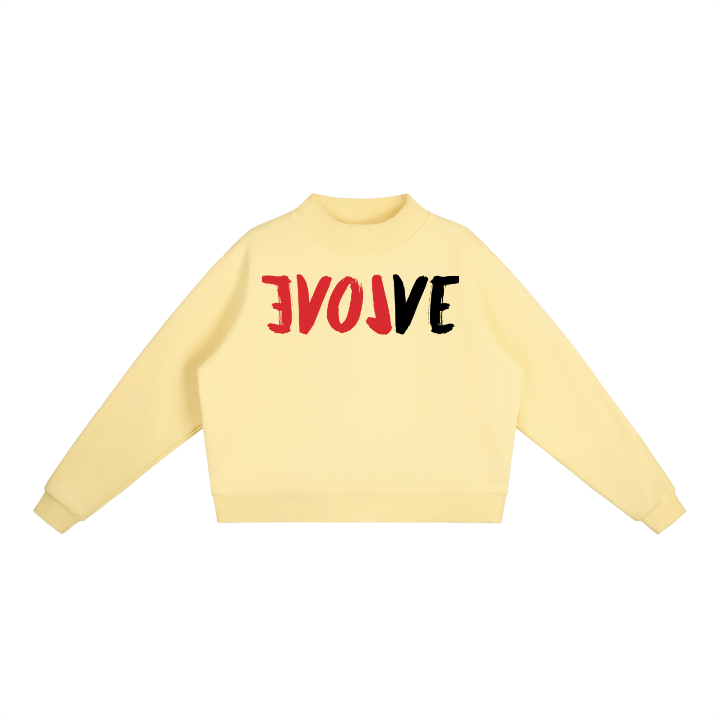 Evolve Essential Fleece Mock-Neck Crew Sweatshirt
